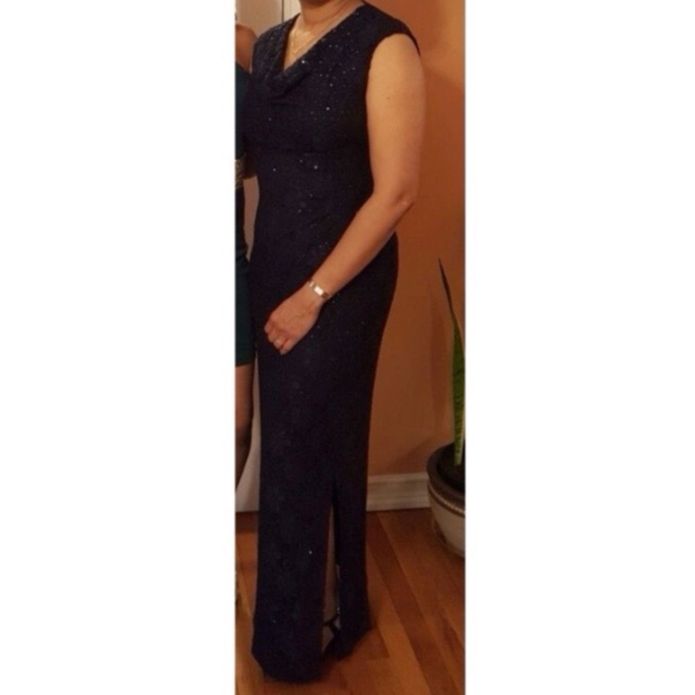 Navy sequins dress